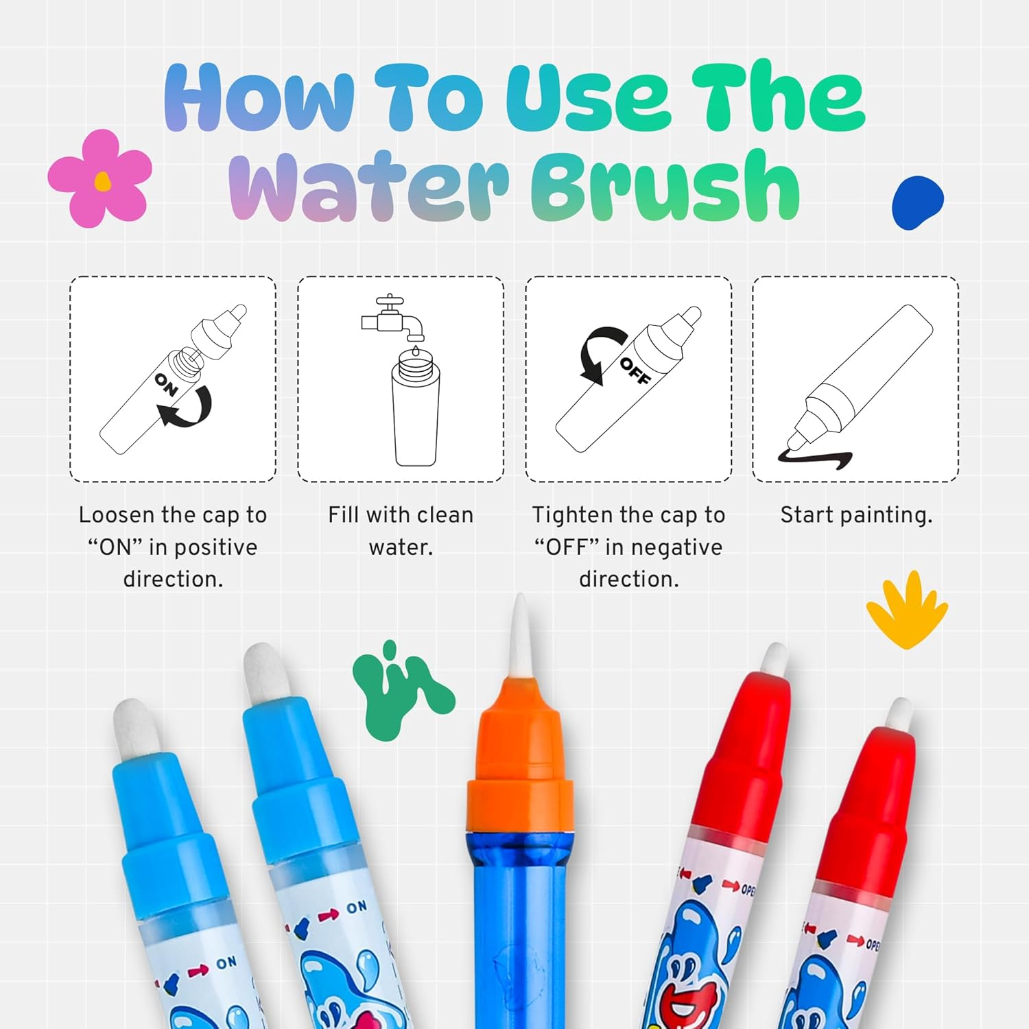 Magic Water Drawing Mat That Glows & Grows Creativity! ✨🌈