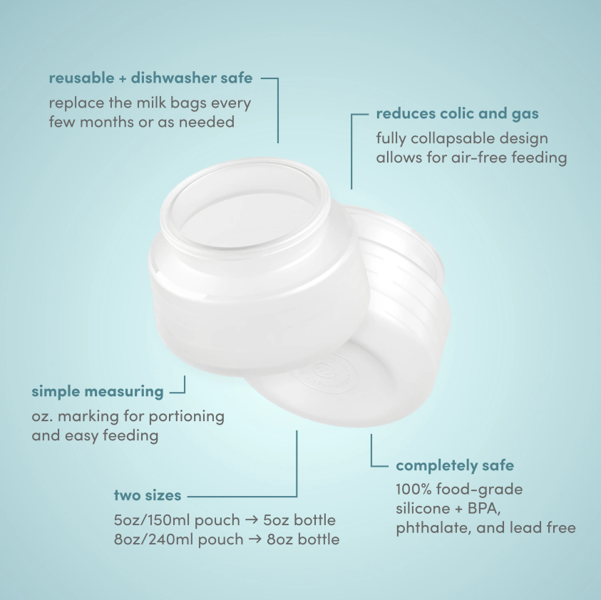 Hands-free anti-colic baby bottle