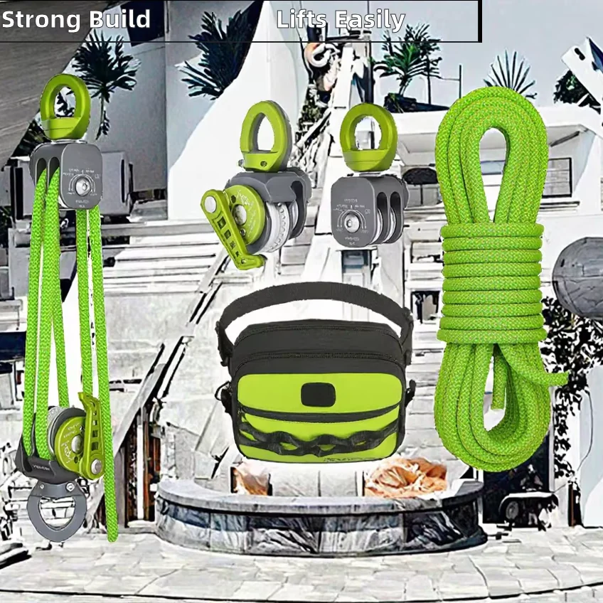 4:1 Auto-Locking Releasable Pulley System