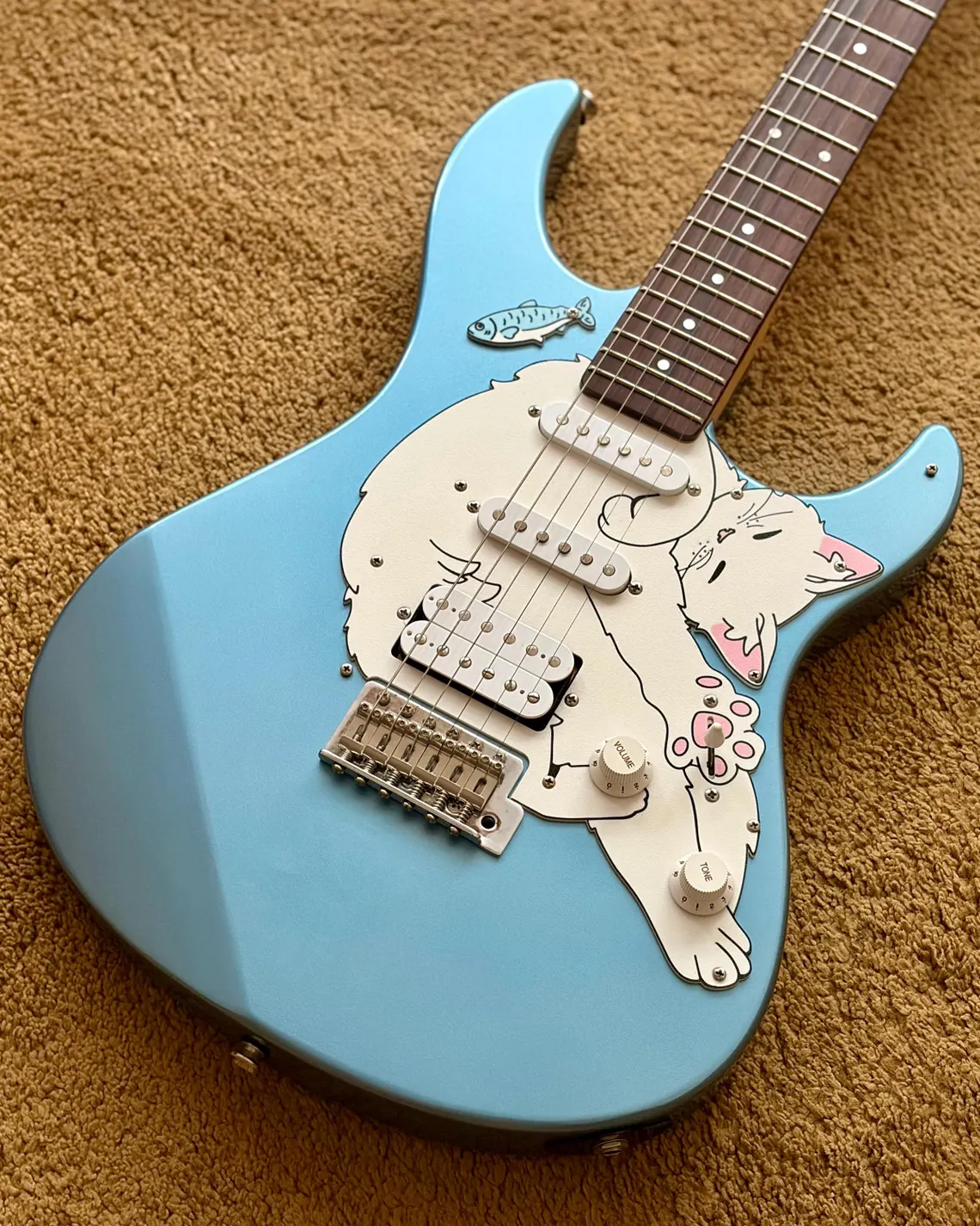 Cat Guitar Pickguard