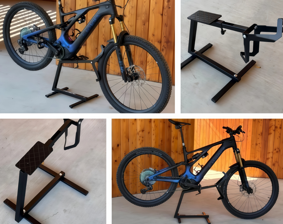 Heavy-Duty E-Bike Parking & Maintenance Stand