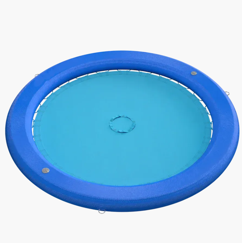 Inflatable Floating Lounge Raft with Drink Holders for Lake & Pool Relaxation