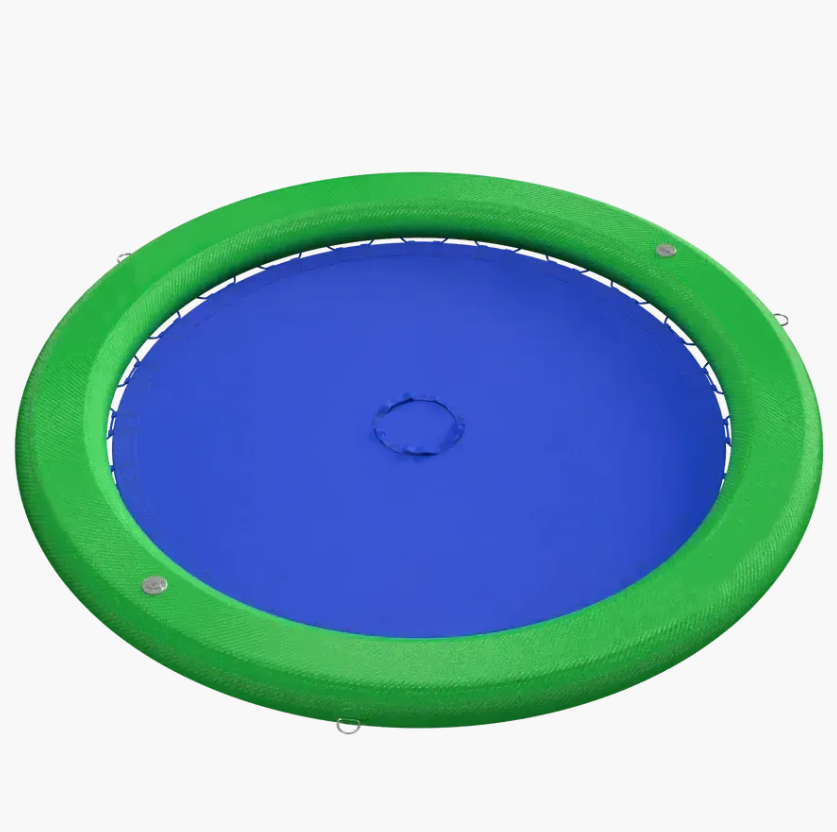 Inflatable Floating Lounge Raft with Drink Holders for Lake & Pool Relaxation