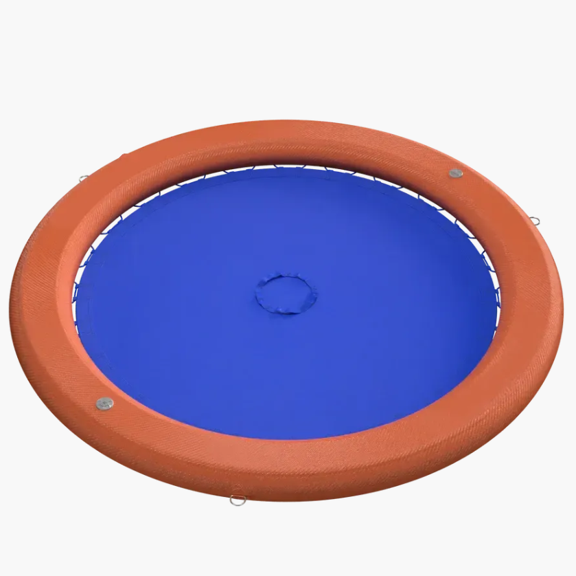Inflatable Floating Lounge Raft with Drink Holders for Lake & Pool Relaxation