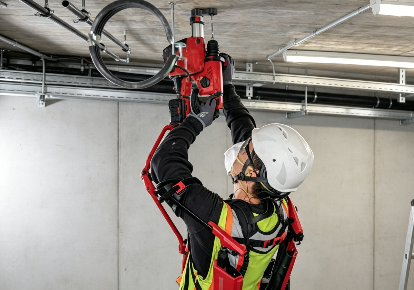 Lightweight Shoulder Support Exoskeleton for Overhead Work