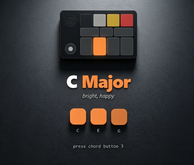 Compact Chord Synthesizer Portable Device