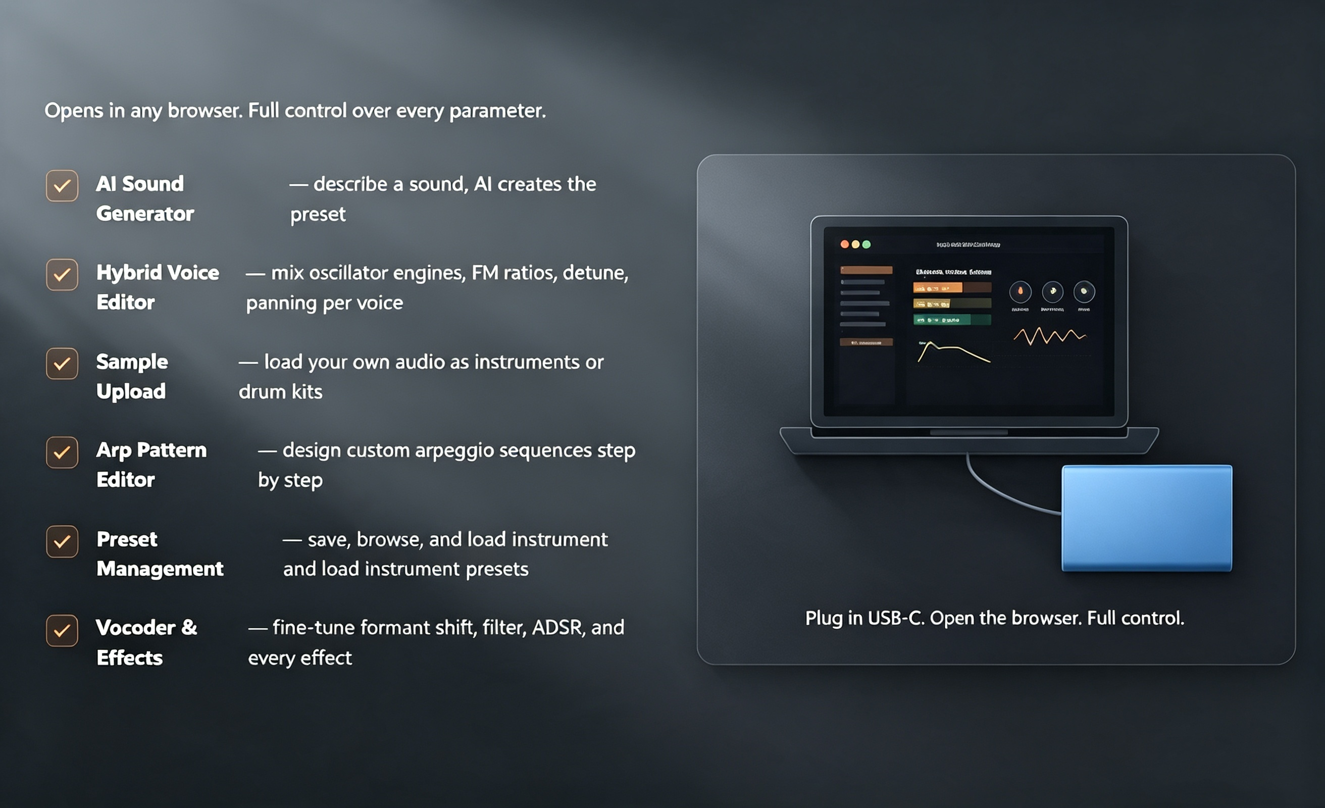 Portable chord synthesizer music creation