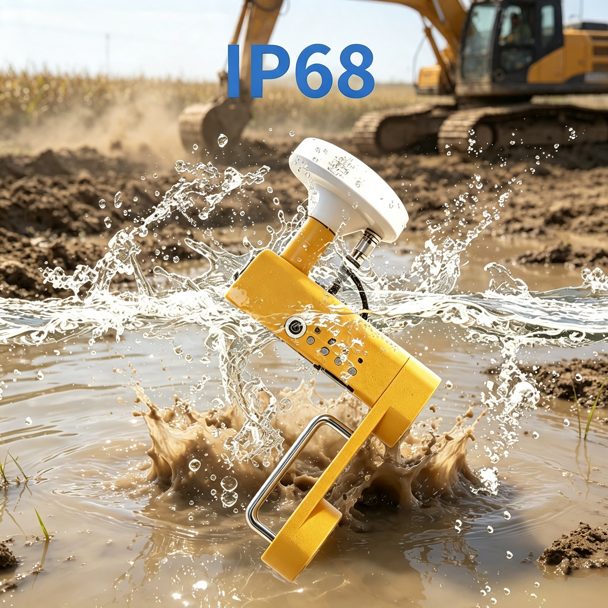 Excavator Grade Control System – Beidou RTK, IP68, Any‑Angle Leveling, 3‑Day Battery