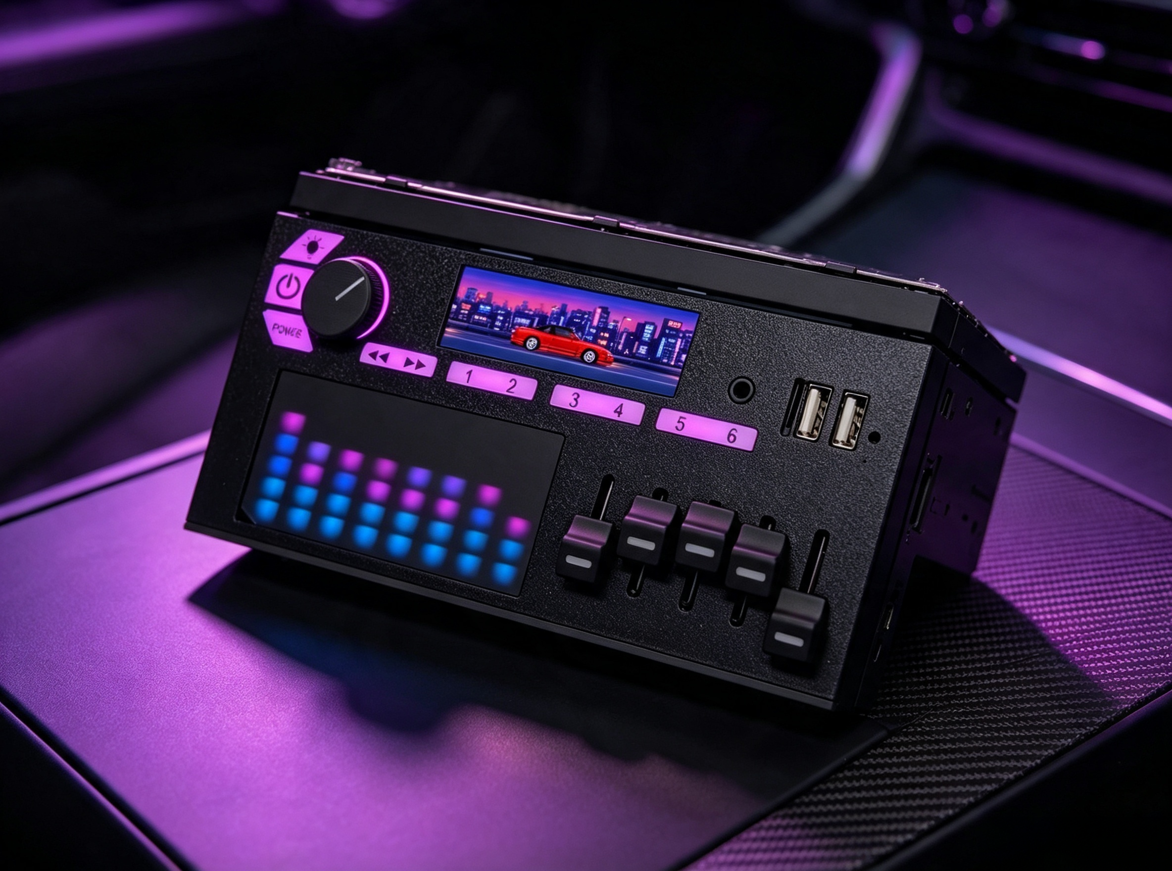Retro Hidden Touchscreen Car Stereo with CarPlay & Android Auto
