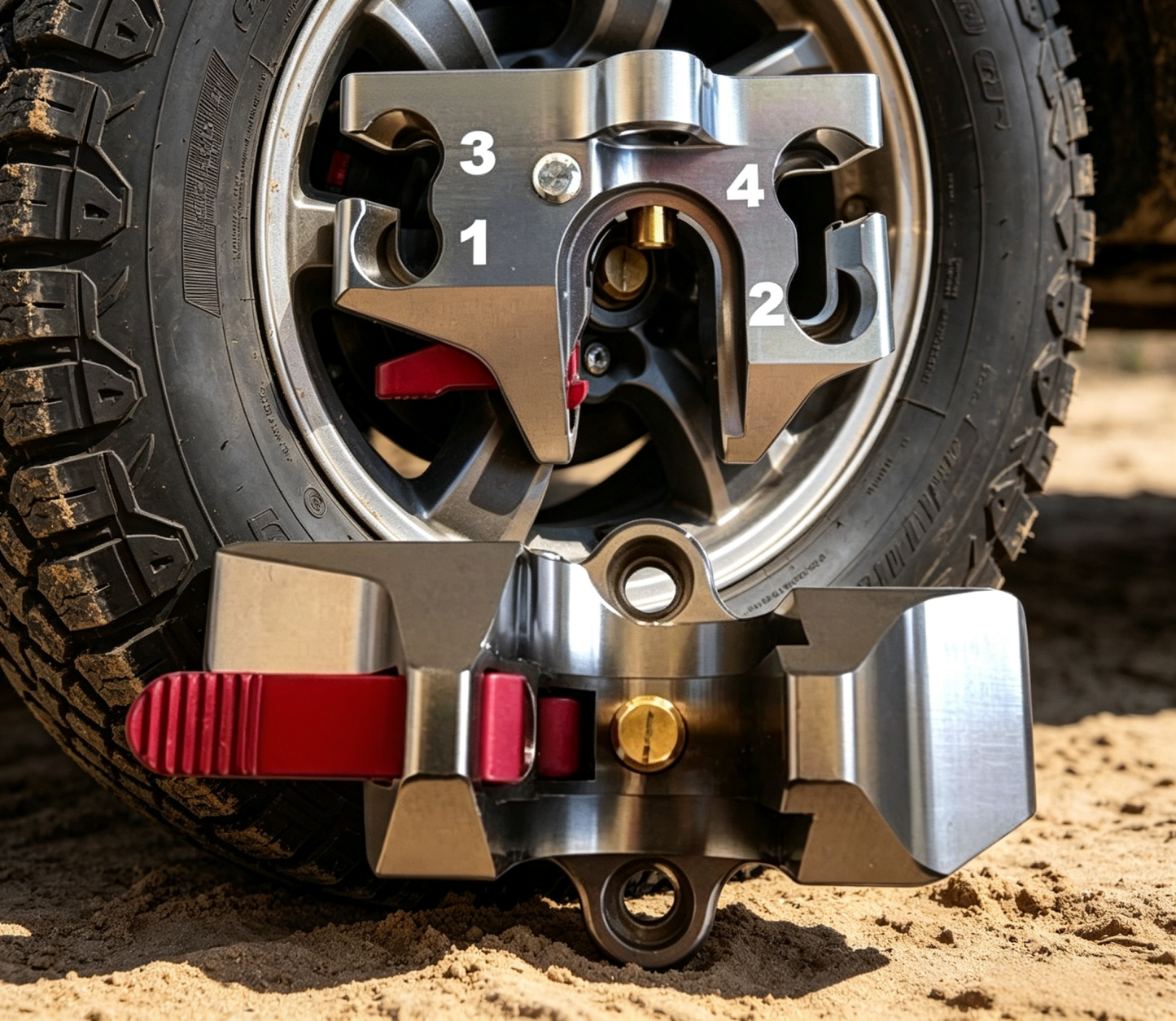 Precision Tire Inflator Gauge – 90 PSI Heavy-Duty Tire Pressure Tool