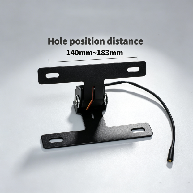 Motorcycle License Plate Holder – One-Touch Electric Flip for Ultimate Convenience