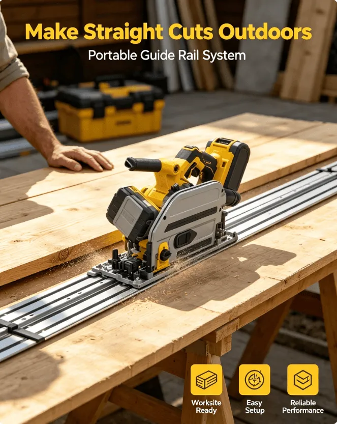 The Ultimate Cordless Track Saw Kit – Slice Through Hardwood Like Butter