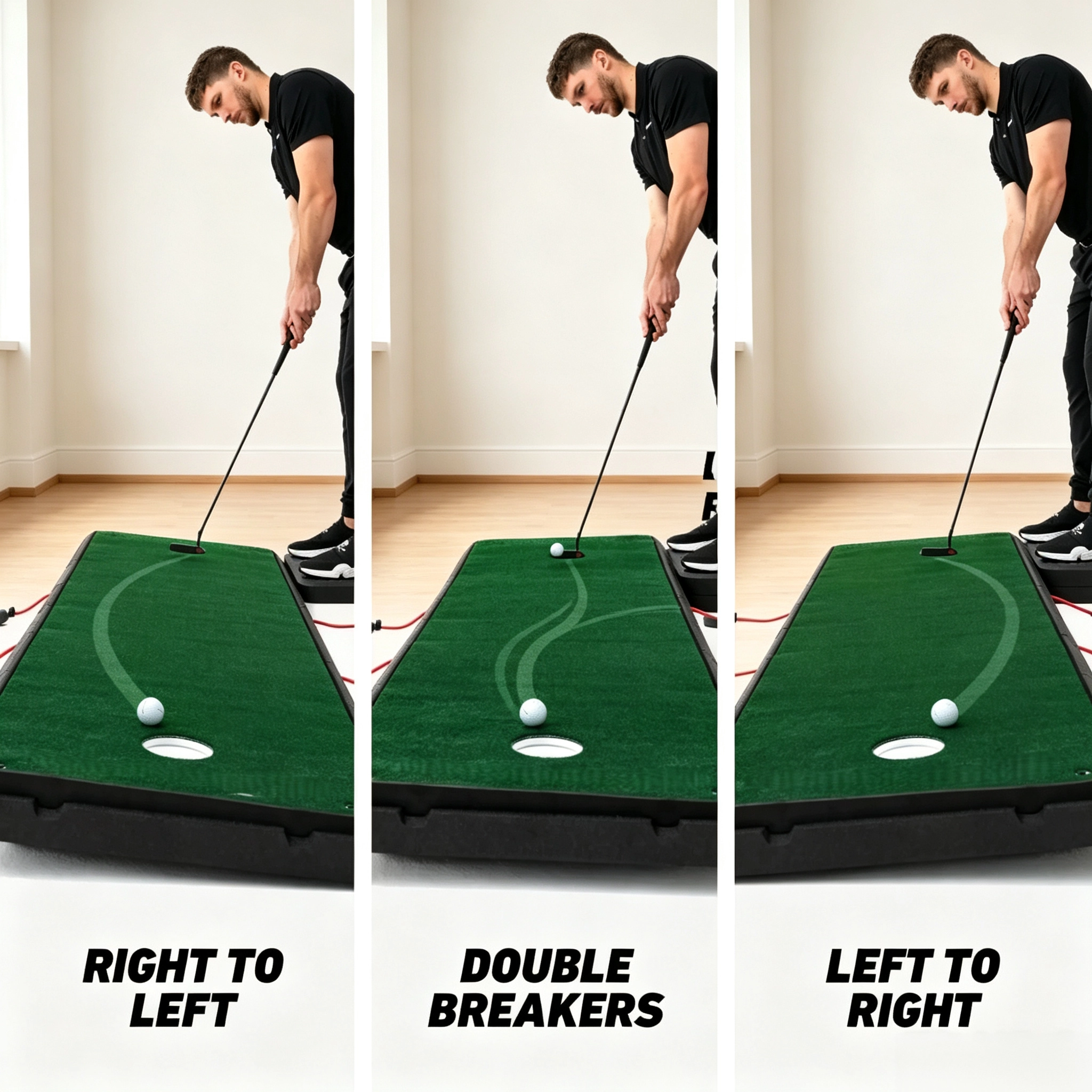 Adjustable Golf Putting Mat – Create Realistic Breaking Putts at Home & Improve Your Green Reading Skills