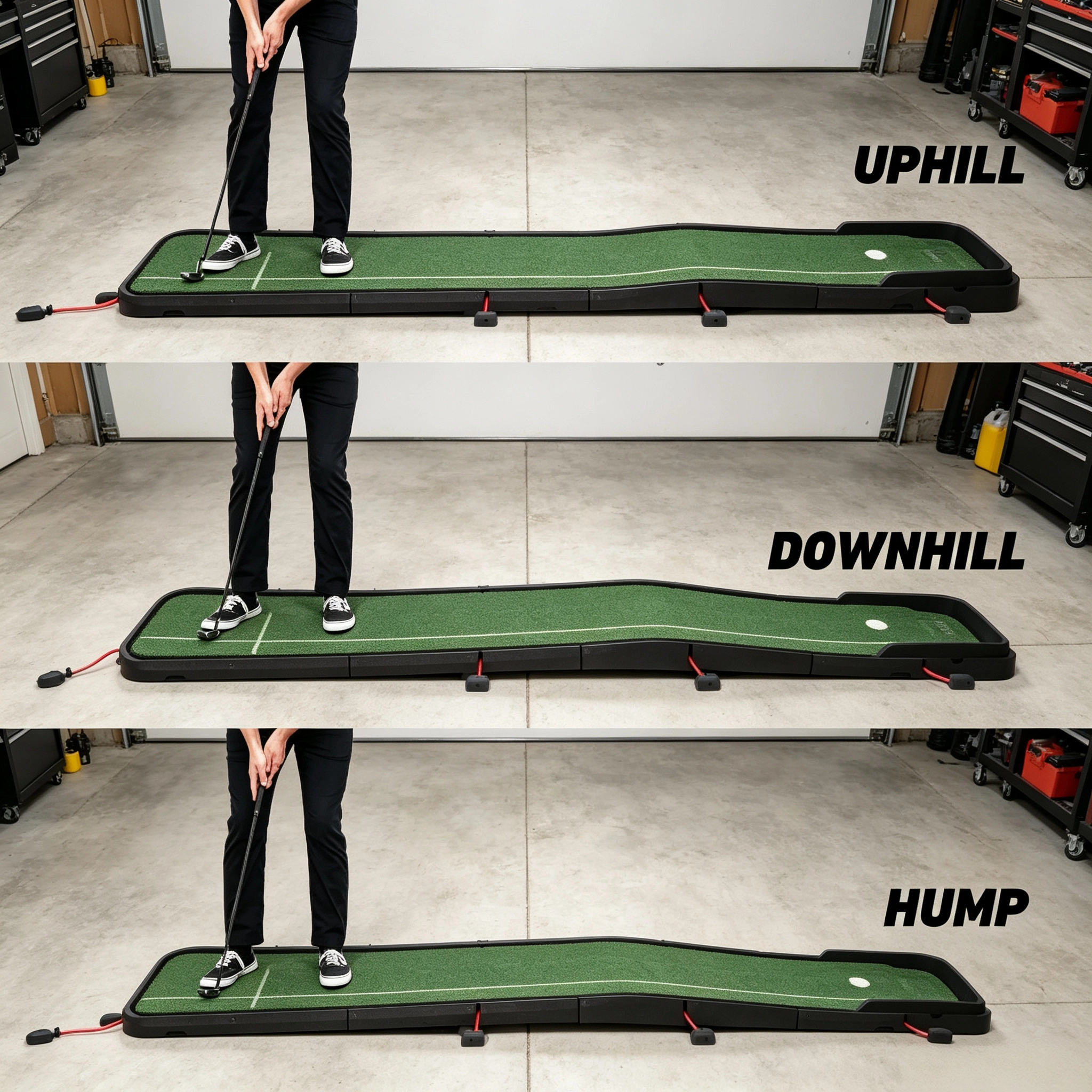 Adjustable Golf Putting Mat – Create Realistic Breaking Putts at Home & Improve Your Green Reading Skills