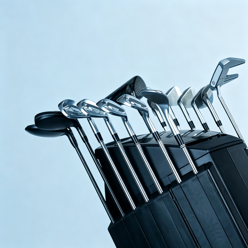 Premium Golf Bag Connect Suite – Smart 14-Club Storage, Wheels & Cart Accessories