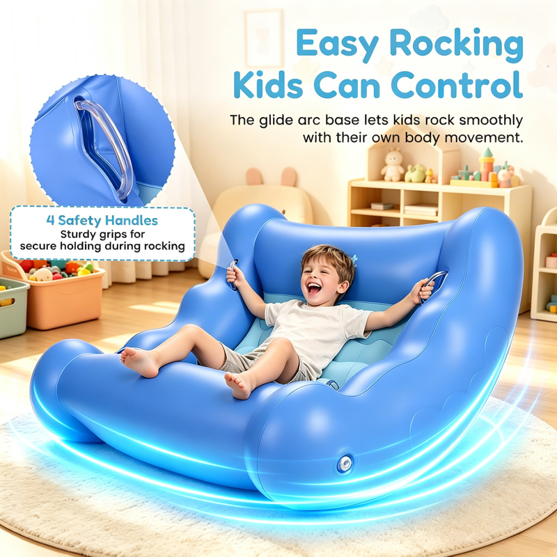 Sensory Rocking Chair For Kids – Inflatable Cocoon Seat, Gentle Rocking & Cozy Comfort