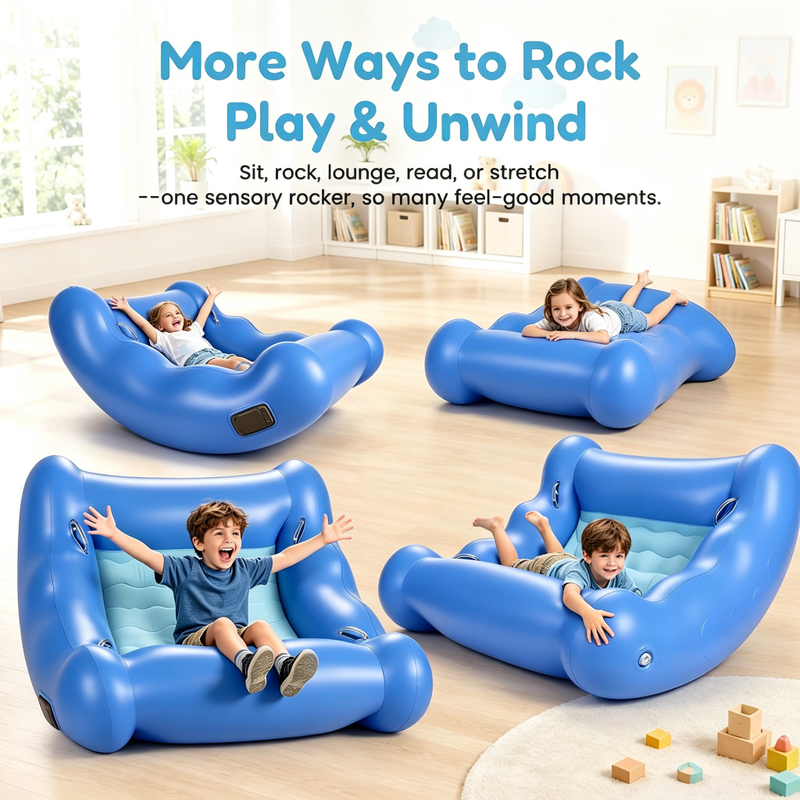 Sensory Rocking Chair For Kids – Inflatable Cocoon Seat, Gentle Rocking & Cozy Comfort