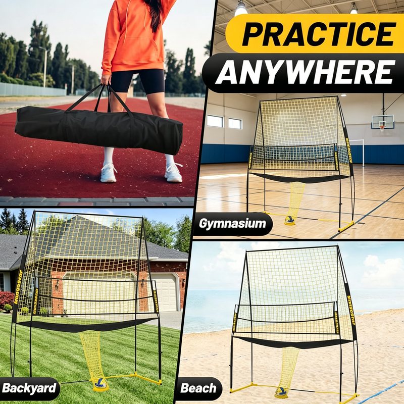 Adjustable Volleyball Training Net System – Train, Practice & Play Anywhere