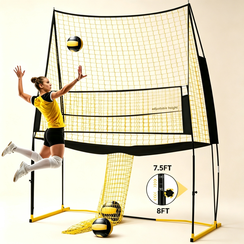 Adjustable Volleyball Training Net System – Train, Practice & Play Anywhere