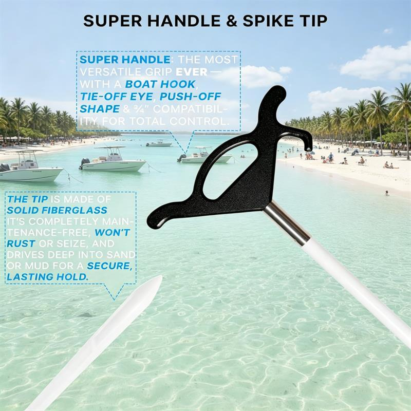 Multi-Function Shallow Water Anchor Handle – Upgrade Your Boat Setup