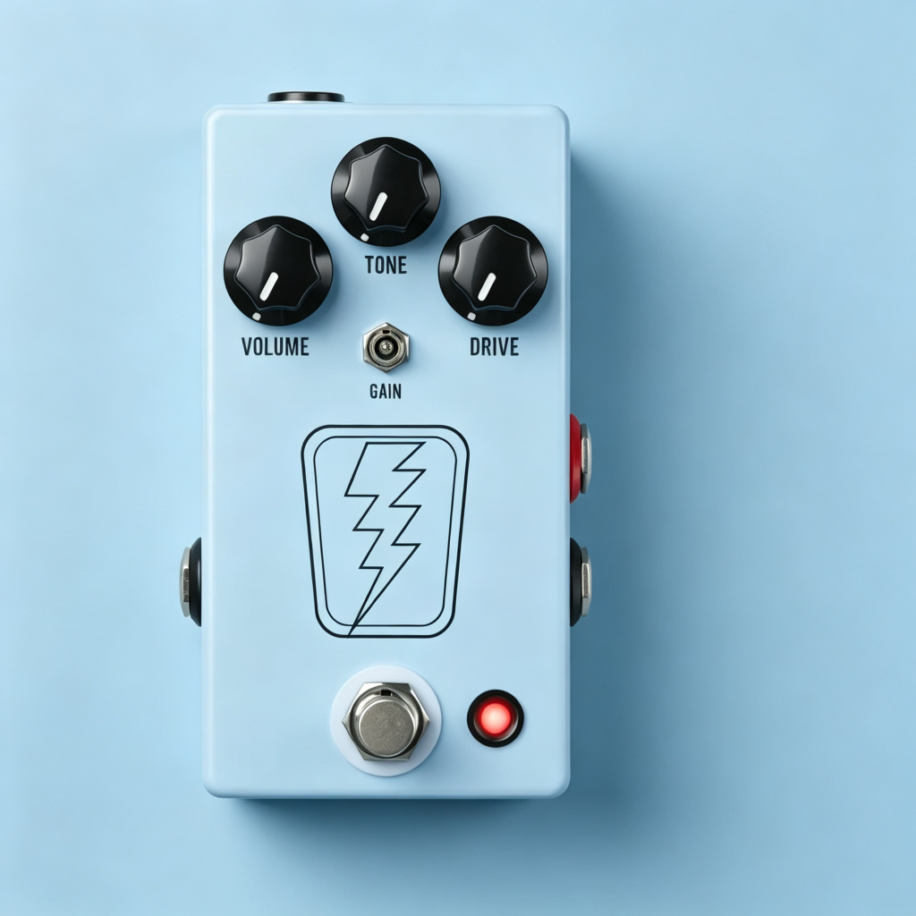 Vintage Tube-Style Overdrive Guitar Pedal – Warm, Dynamic Drive for Blues & Rock