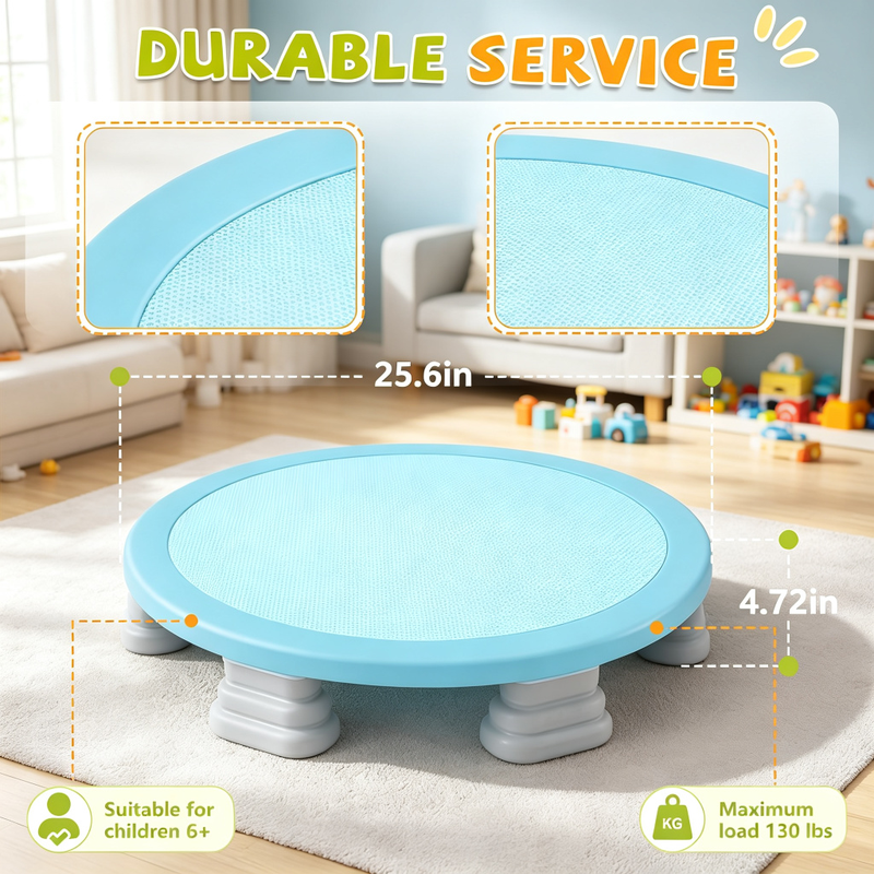 Kids Mini Trampoline – Springless Bounce Board for Active Indoor & Outdoor Play