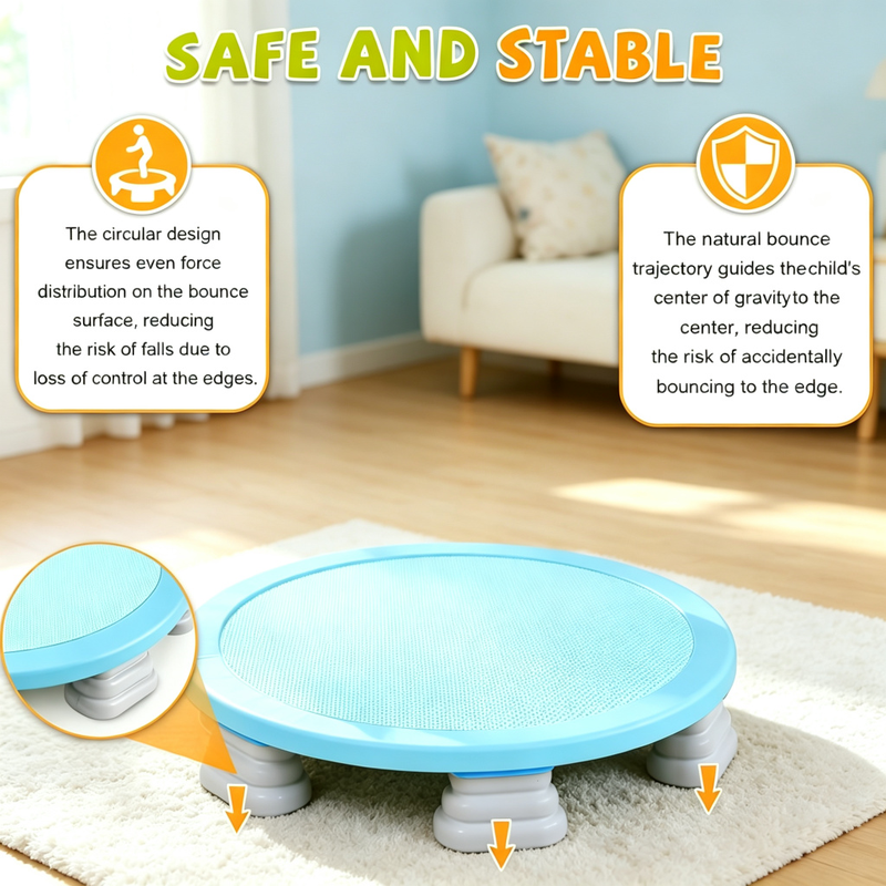 Kids Mini Trampoline – Springless Bounce Board for Active Indoor & Outdoor Play