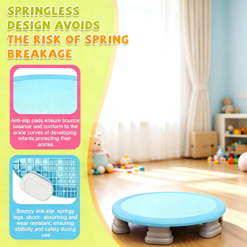 Kids Mini Trampoline – Springless Bounce Board for Active Indoor & Outdoor Play