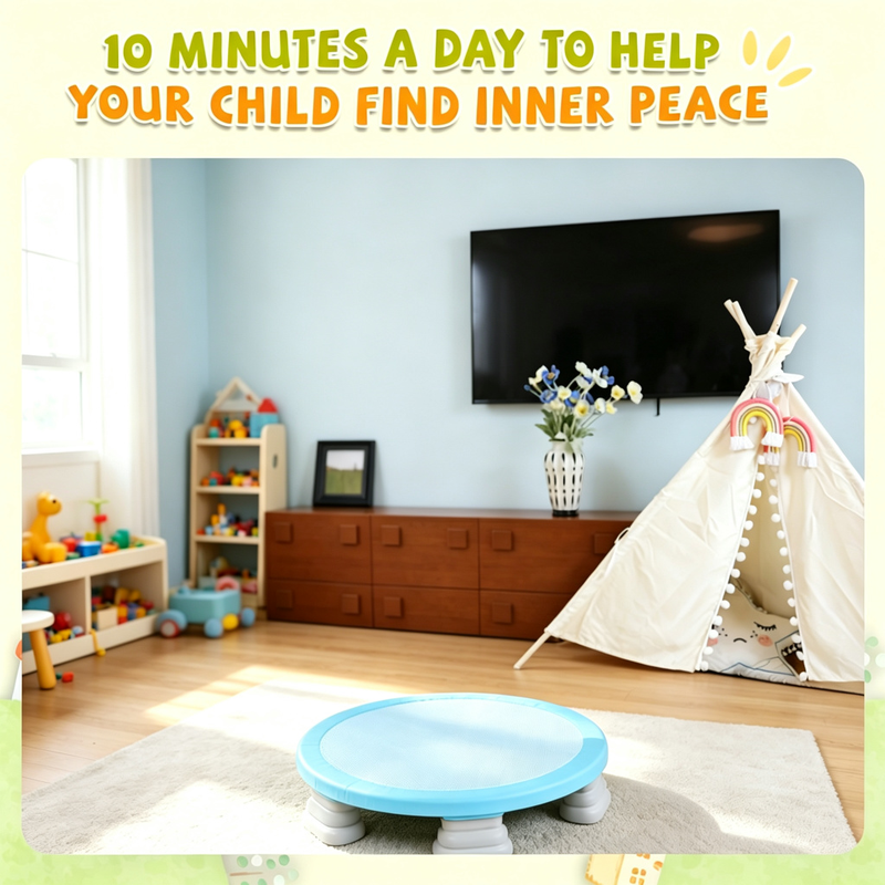Kids Mini Trampoline – Springless Bounce Board for Active Indoor & Outdoor Play