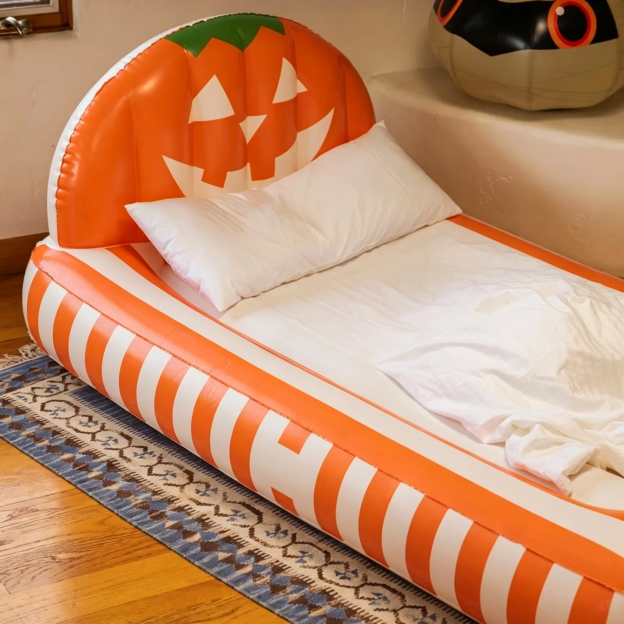 Pumpkin Kids Air Mattress – Cozy Inflatable Bed for Sleepovers & Adventures