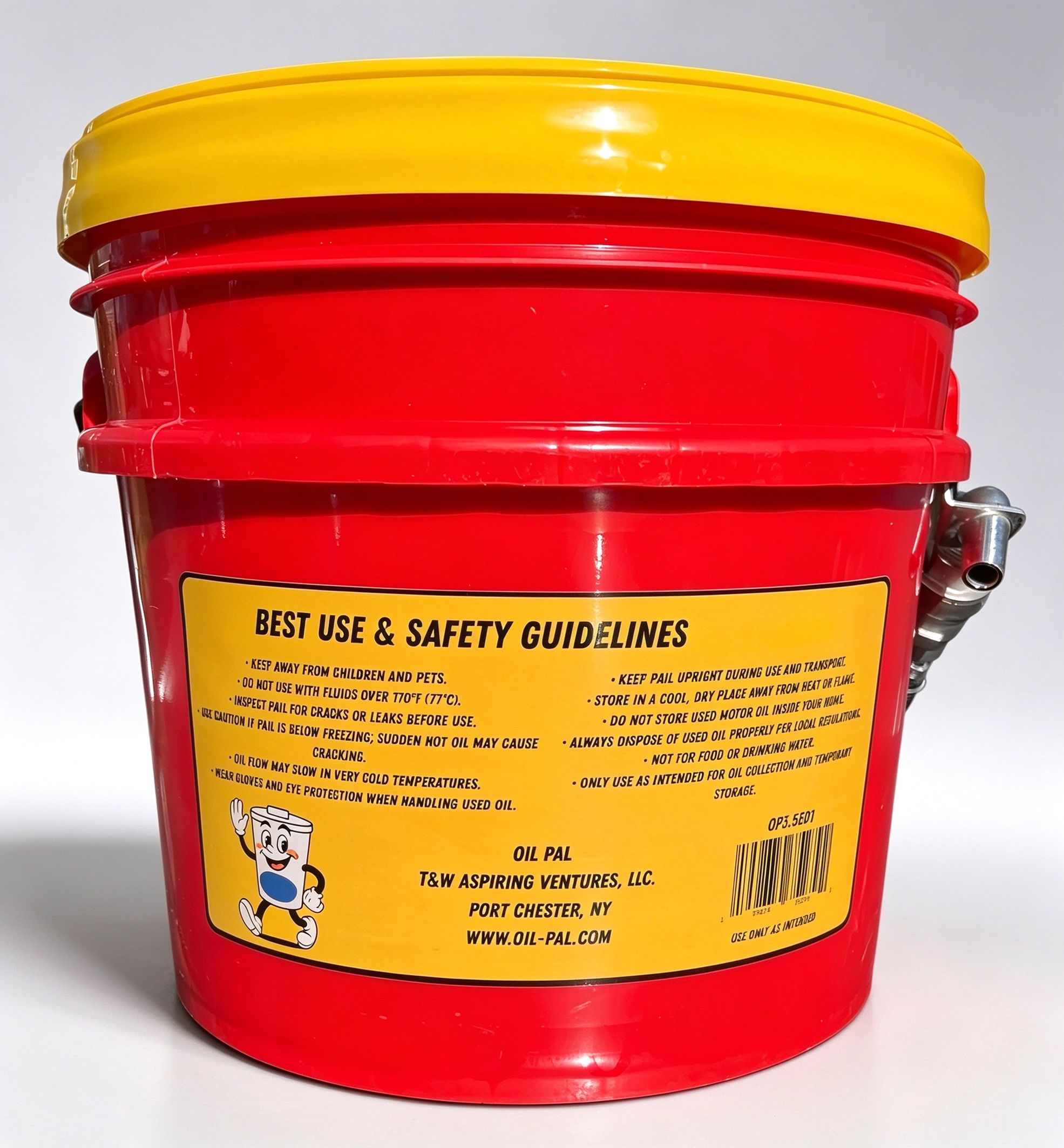 Secure oil storage container