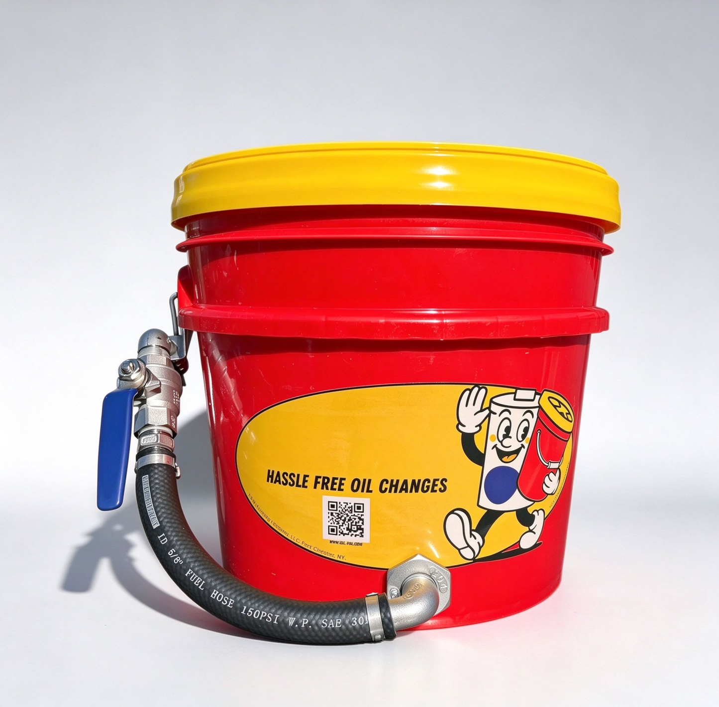 14-Quart Oil Change Container with Spill-Proof Design & Secure Leak-Resistant Storage
