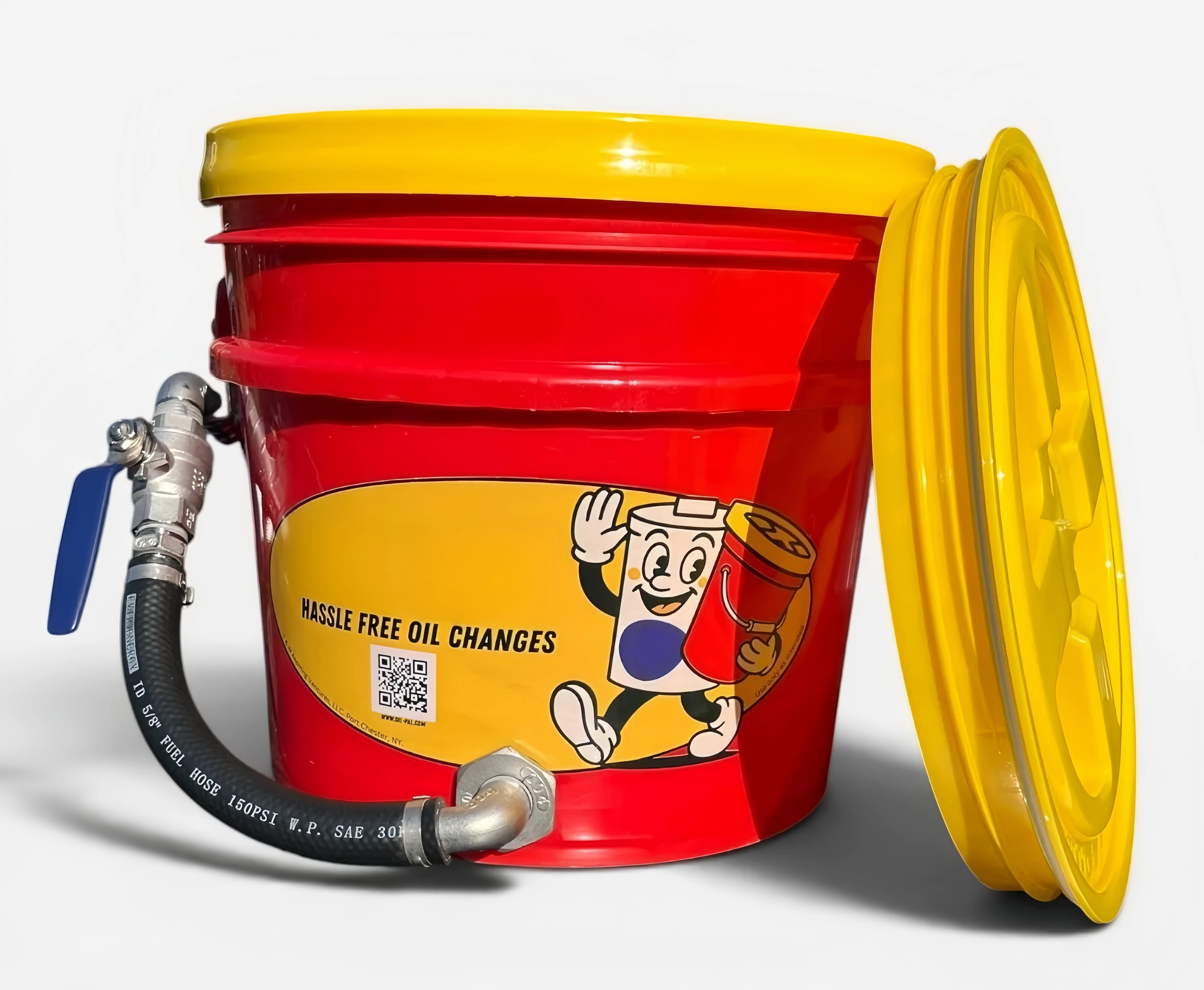14-Quart Oil Change Container with Spill-Proof Design & Secure Leak-Resistant Storage