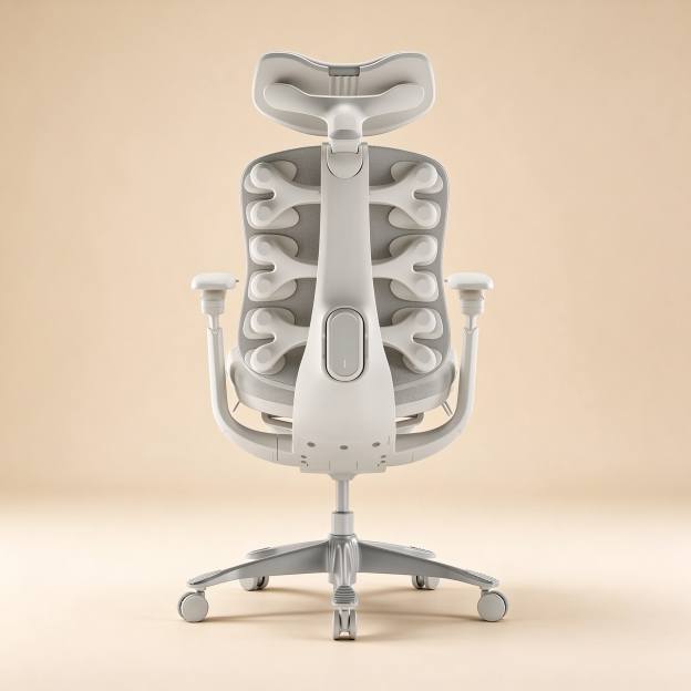 Premium Ergonomic Office Chair with Dynamic Support & Adjustable Footrest