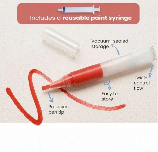 Refillable Touch-Up Paint Pen