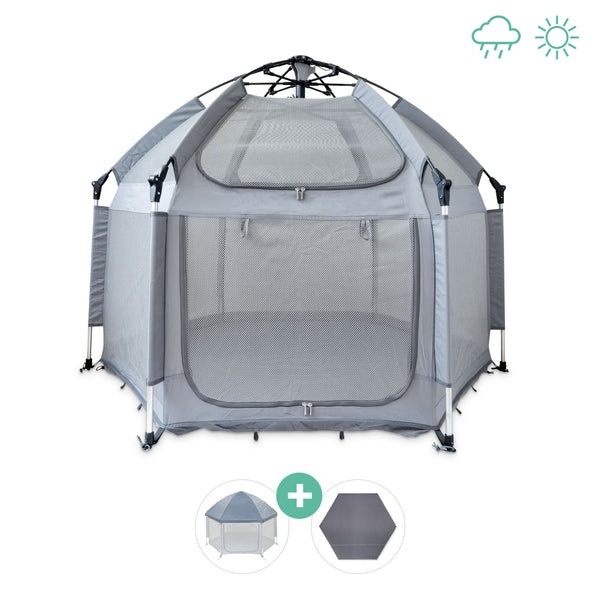 Large mobile dog playpen