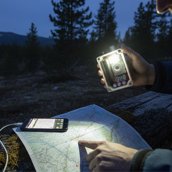 Hand Crank Generator – Portable Emergency USB Charger with COB Light & Lighter