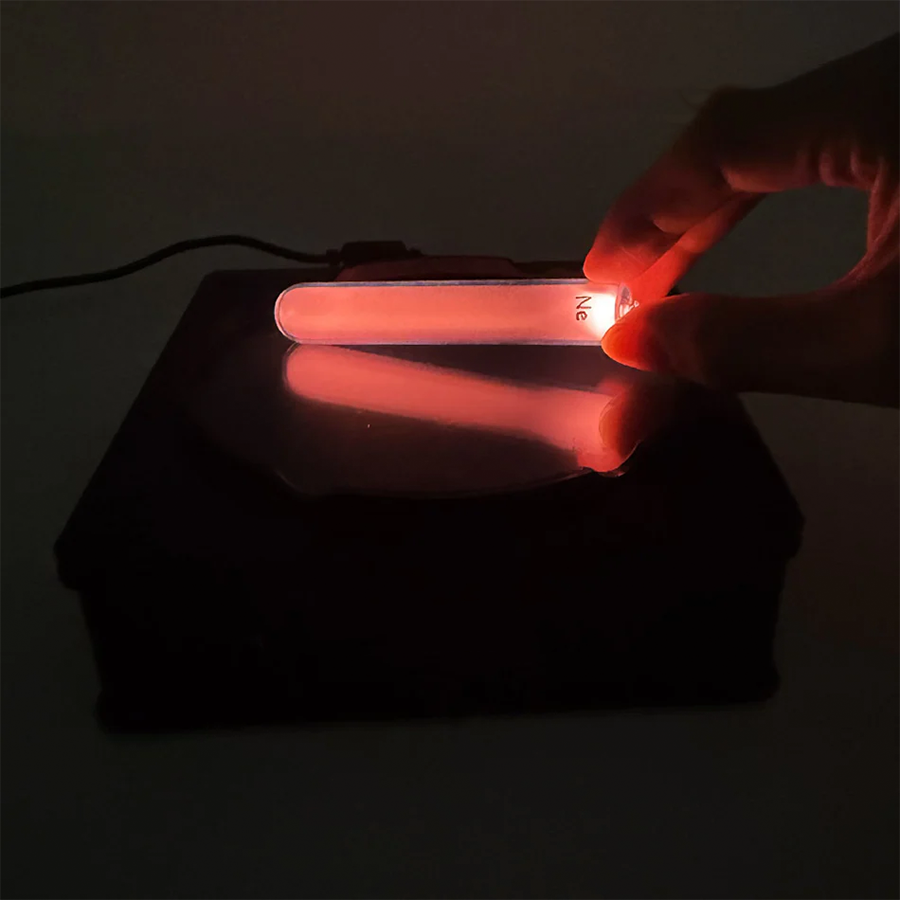 Glass-sealed rare gas light tube