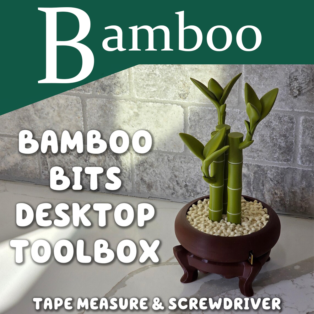 Bamboo desktop toolbox (optional set)