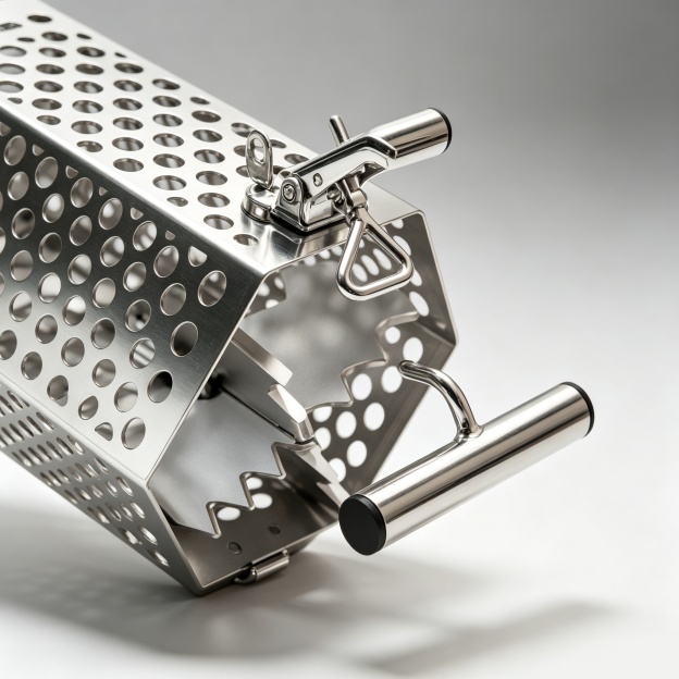 All-in-One Burley Pot – Built-in Masher, Stainless Steel, Bottom-Release Lid