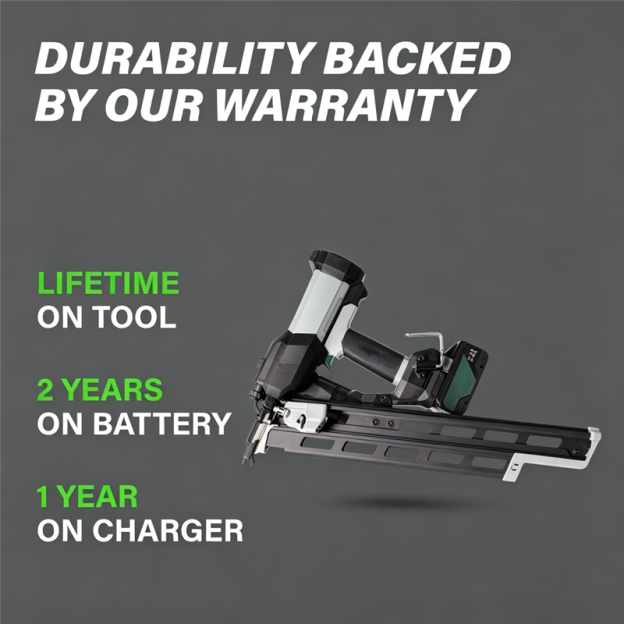 18V 21° Cordless Pneumatic Framing Nailer — Power Without the Hose