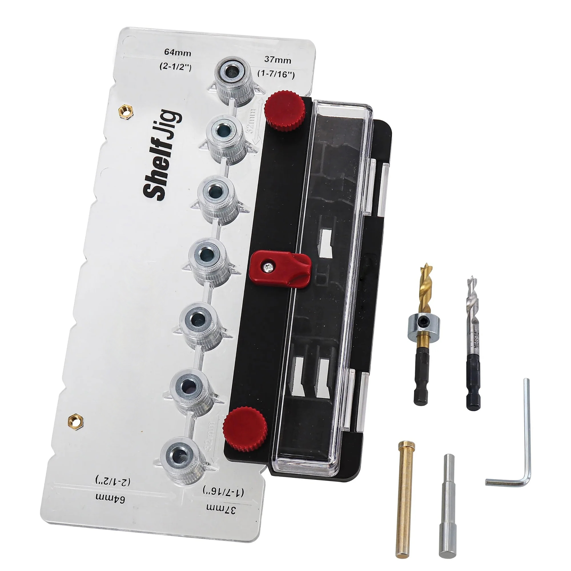 Shelf Pin Hole Jig — Cabinet Shelf Drilling Guide Tool