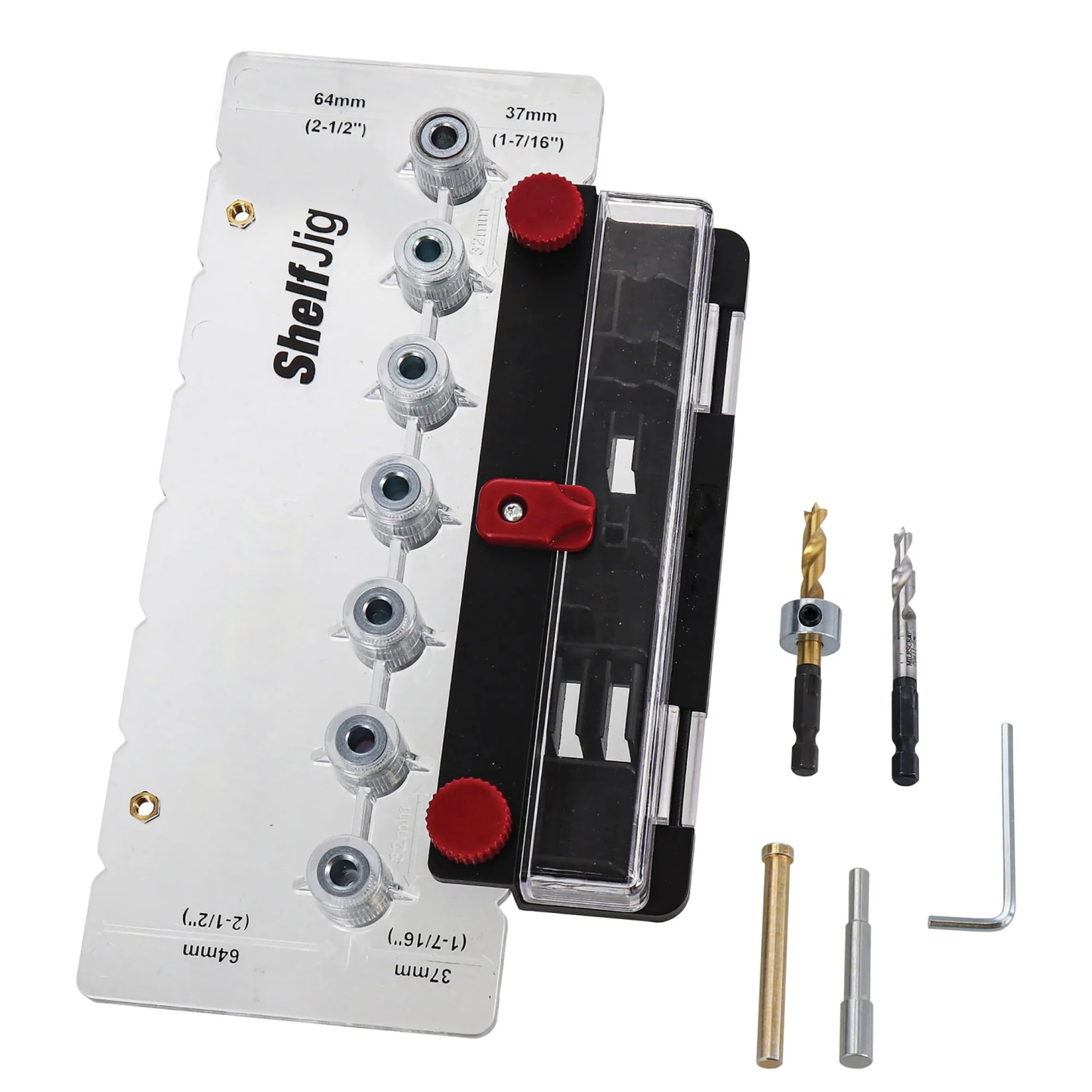 Shelf Pin Hole Jig — Cabinet Shelf Drilling Guide Tool