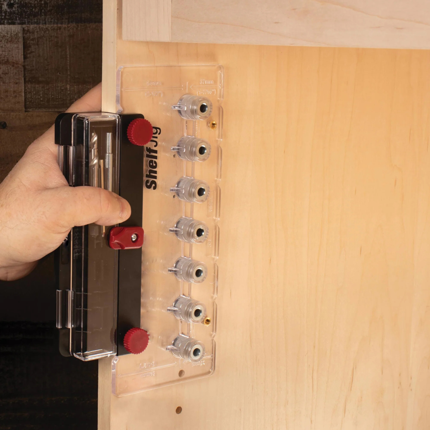 Shelf Pin Hole Jig — Cabinet Shelf Drilling Guide Tool