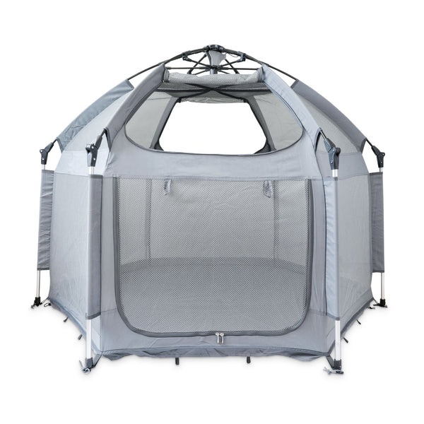 Large Mobile Dog Playpen with Inflatable Mat & Sun and Rain Cover