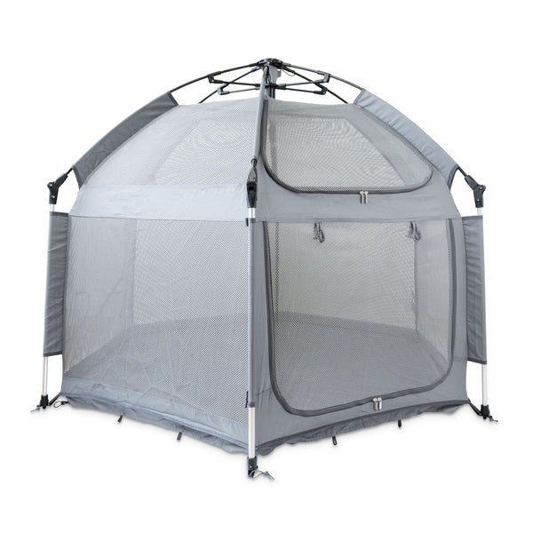 Large Mobile Dog Playpen with Inflatable Mat & Sun and Rain Cover