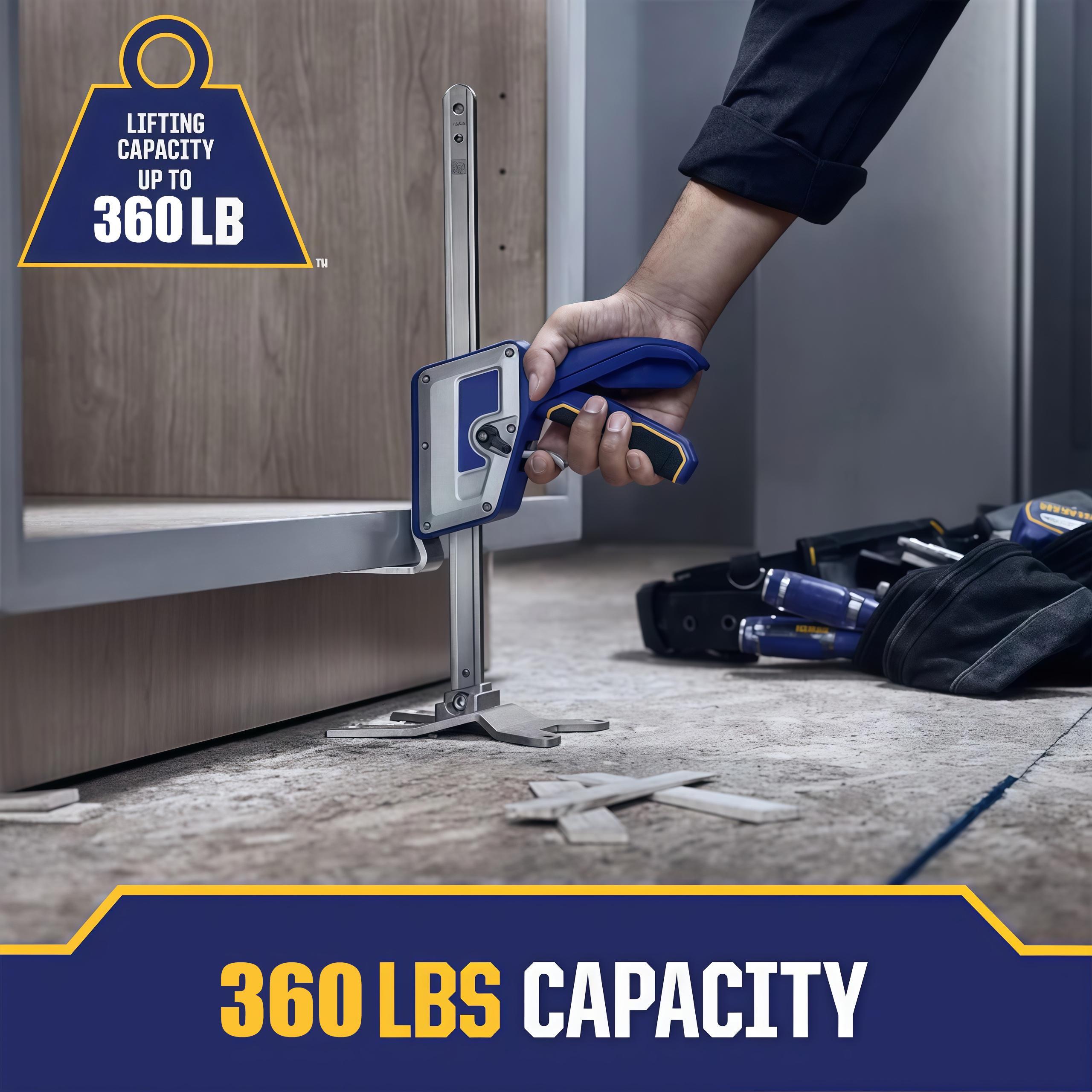 Precision Construction Jack – Effortless Lifting & Leveling Tool (360 lbs Capacity)