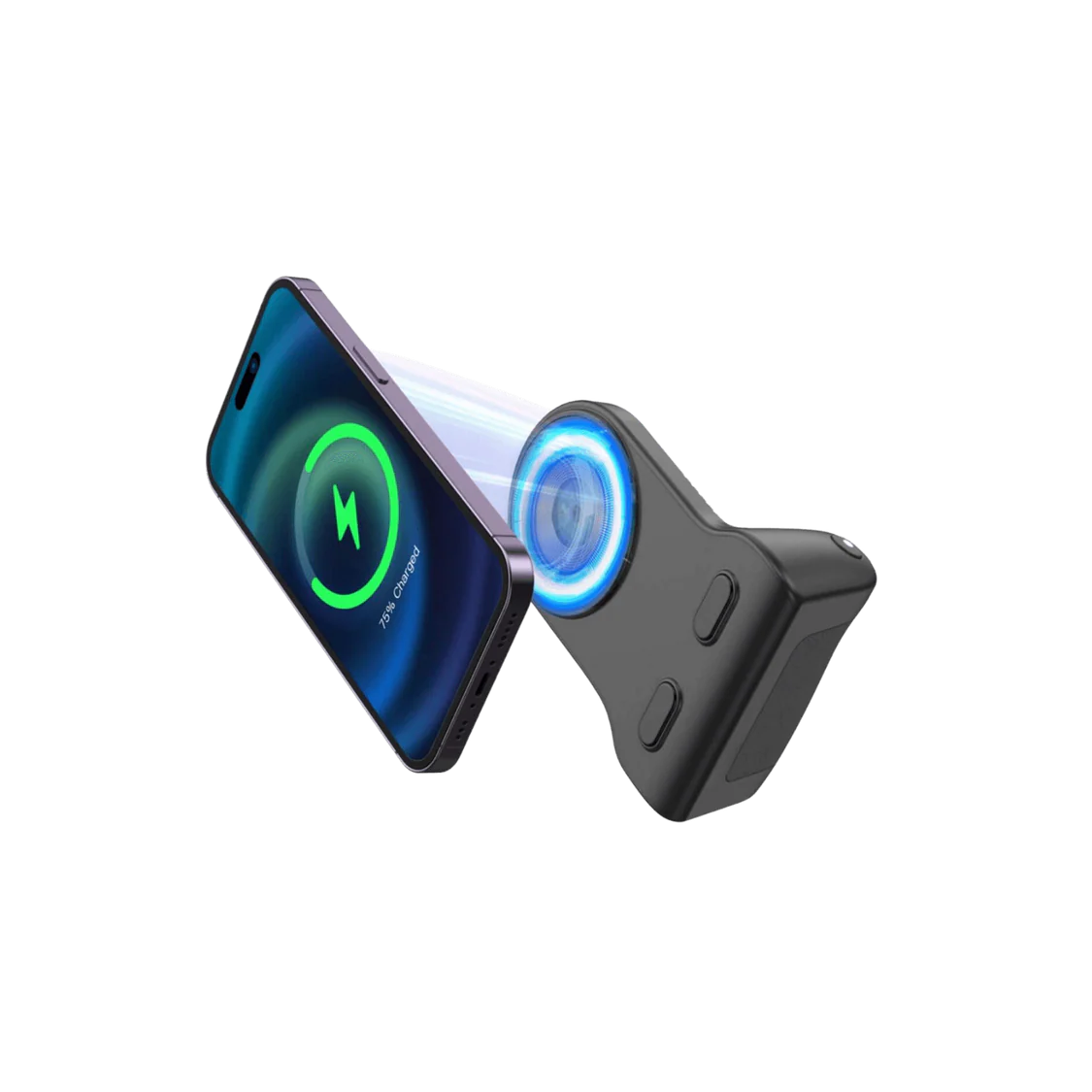 Magnetic portable power bank stand with rotating handle