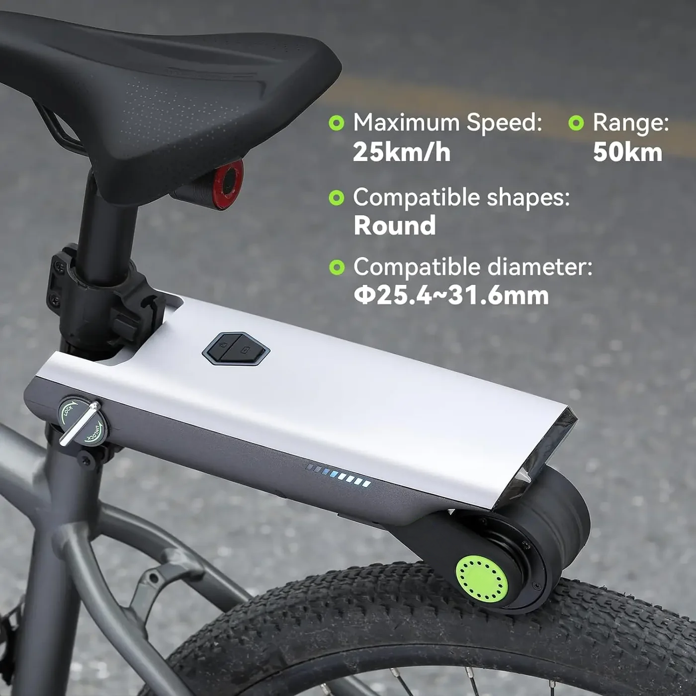 Portable Electric Bike Booster Kit – Compact 200W Power Assist
