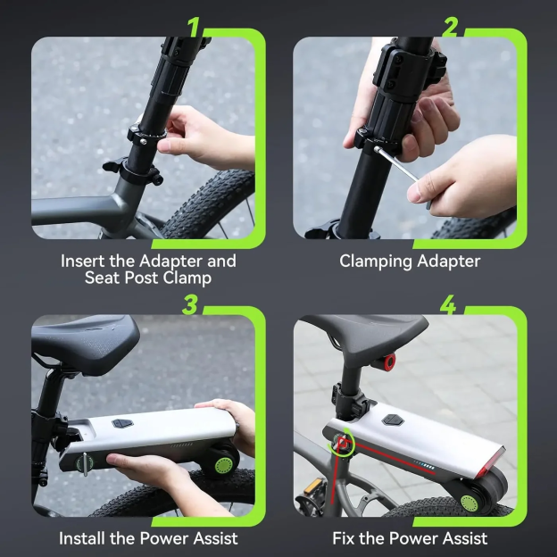 Portable Electric Bike Booster Kit – Compact 200W Power Assist